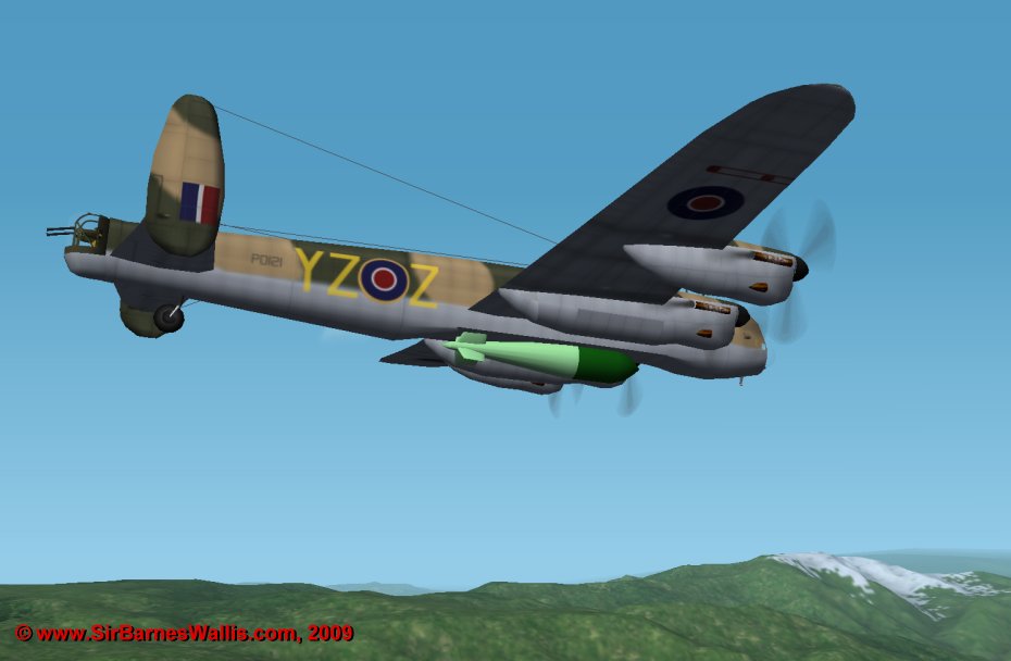 By the end of the war, the B.1 Special Lancaster in 'day' camouflage was the usual aircraft for dropping Tallboys
